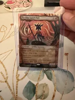 Hexing Squelcher 317 Showcase Foil MTG Lorwyn Eclipsed Borderless Rare Near Mint - Image 1