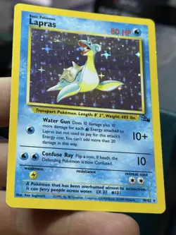 Haunter 6/62 Lapras 10/62 Fossil 1999 Holo Rare Vintage Pokemon Card Lot WOTC - Image 3