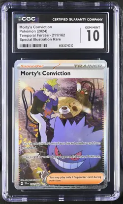 Morty's Conviction 211/162 Special Illustration Rare Pokemon CGC 10 *030 - Image 1