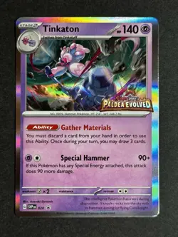 Tinkaton SVP 020 Black Star Promo Paldea Evolved Prerelease Pokemon NM/Near Mint - Image 1