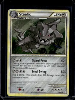 2010 Pokemon HeartGold & SoulSilver Unleashed Steelix Reverse Holo #24/95 - Image 1