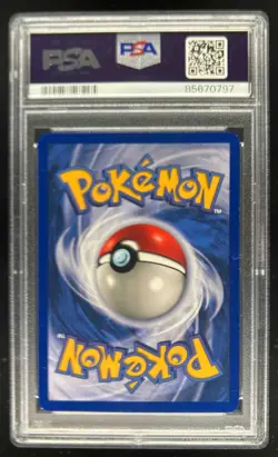 1999 Pokemon Unlimited Hitmonchan Rare Holo #7/102 PSA 8 - Image 2