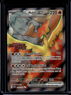 2025 Pokemon Destined Rivals Team Rocket's Moltres ex #208/182 - Image 1