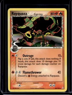 2006 Pokemon EX Holon Phantoms Rayquaza Delta Species #26/110 - Image 1