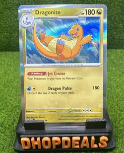 DRAGONITE 149/165 Scarlet & Violet 151 English Reverse Holo Pokemon Card English - Image 1