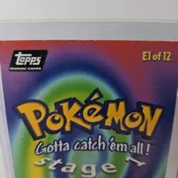 1999 Pokemon Movie Animation Card #01 E1 of 12 Bulbasaur *RARE FOIL Vintage - Image 5