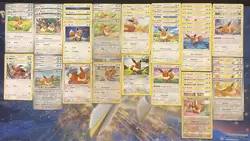 Pokemon Tcg Eevee Card Lot (52) - XY, SM, SWSH, SV - Rev Holos, Promo, 15+ Sets - Image 1