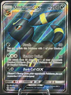 Pokemon TCG Umbreon GX 142/149 Sun & Moon Base Full Art Ultra Rare Holo - Image 1