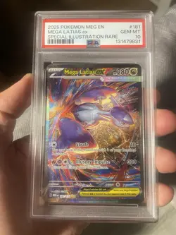 Pokemon 2025 Mega Latias ex 181/132 SIR Mega Evolution English GEM MINT PSA 10 - Image 1