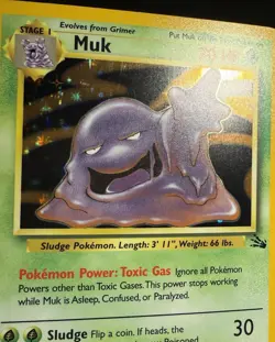 Muk 28/62 Holo Rare Fossil 1999 Pokemon TCG Vintage WOTC LP/M - Image 2