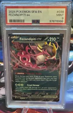 Pokemon 2024 SV Shrouded Fable SFA En Fezandipiti EX #038/064 PSA 9 MINT - Image 1