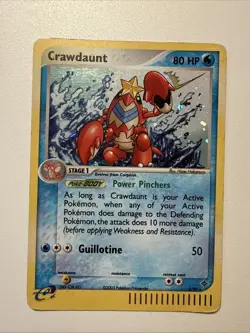 2003 Pokemon TCG Crawdaunt 3/97 E-Reader Holo HP - Image 1