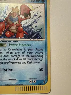 2003 Pokemon TCG Crawdaunt 3/97 E-Reader Holo HP - Image 4