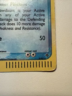 2003 Pokemon TCG Crawdaunt 3/97 E-Reader Holo HP - Image 5