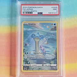 Pokemon PSA 9 Lapras #GG05 Full Art Crown Zenith 2023 English - Image 1