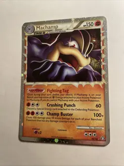 2010 Pokemon Machamp Prime Ultra Rare Triumphant Holo 95/102 HG & SS Stage 2 150 - Image 2