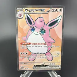Pokemon TCG Wigglytuff EX Holo Card 187/165 Scarlet & Violet 151 Ultra Rare NM - Image 1