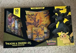 Pikachu and Zekrom-GX Tag Team Premium Collection Mint 🔥Pokemon 10 packs 820650809910 - Image 1