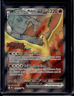 2025 Pokemon Destined Rivals Team Rocket's Moltres ex #208/182 - Image 1