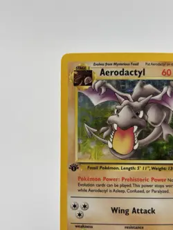 Pokemon TCG Aerodactyl Fossil 1st Edition Holo Unlimited Rare - Image 2