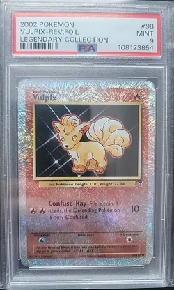 PSA 9 Vulpix 98/110 2002 Pokemon Legendary Reverse Foil Mint WOTC - Image 1