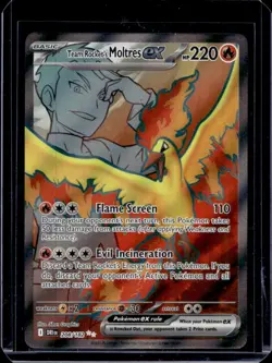 2025 Pokemon Destined Rivals Team Rocket's Moltres ex #208/182 - Image 1