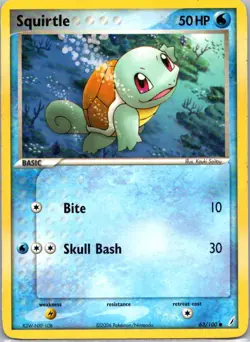 Pokemon TCG Squirtle 63/100 Crystal Guardians MP - Image 1