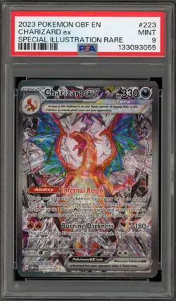 Pokemon Charizard ex Obsidian Flames Special Illustration Rare #223 PSA 9 Mint - Image 1