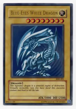 Blue-Eyes White Dragon SDK-001, Starter Deck: Kaiba, Unlimited, Ultra Rare, NM - Image 1