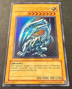 Blue-Eyes White Dragon SDK-001, Starter Deck: Kaiba, Unlimited, Ultra Rare, NM - Image 3