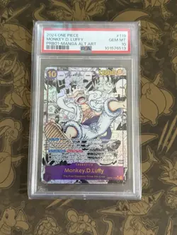 One Piece PRB01 Premium Booster The Best OP05-119 Monkey D. Luffy Manga Psa 10 - Image 1