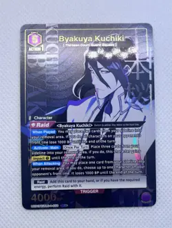Union Arena BLEACH Byakuya Kuchiki SR Parallel Alt Art English UE01BT/BLC-1-050 - Image 1