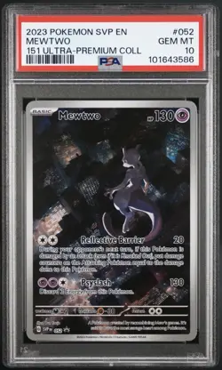 Mewtwo 052 Sv: Scarlet & Violet Promo Cards Holo PSA 10 - Image 1