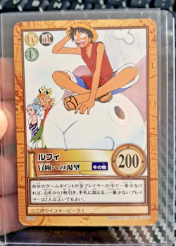 BANDAI One Piece Hyper Battle LUFFY SCARCE C399 EARLY CARD 1ST TCG CCG - Image 1