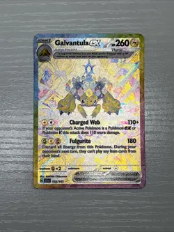 Pokemon Galvantula EX TCG Card Stellar Crown Holo 168/142 Sv07 - Image 1