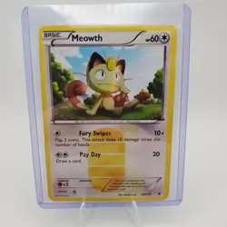 Pokemon TCG Meowth Holo Secret Rare Black White Noble Victories Card 102/101 MP - Image 2