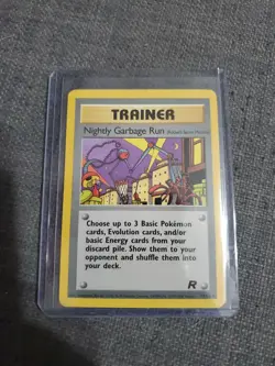 Trainer Nightly Garbage Run 77/82 Team Rocket Pokemon Card TCG - Image 1