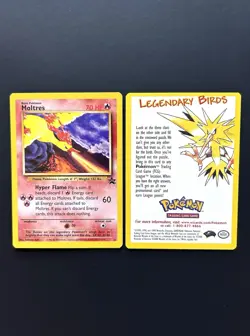 Moltres #21 Black Star Promo + Ad Card (PACK FRESH) - Image 1