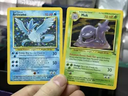 Articuno 2/62 Muk 13/62 Fossil 1999 Holo Rare Vintage Pokemon Card Lot WOTC - Image 1