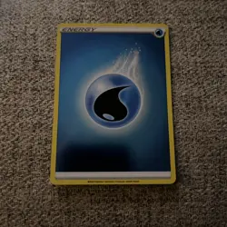 Pokemon TCG Water Energy Basic Card Holo-2020 Era - Image 1