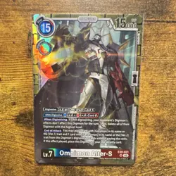 Bandai Digimon Card Game Omnimon Alter-S Super Rare Foil Card - Image 1