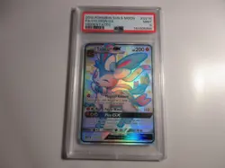 PSA 9 Shiny Sylveon GX Full Art Hidden Fates Pokemon Card - Image 1