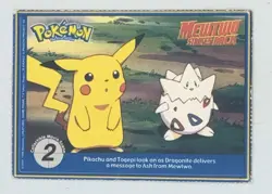 1999 Pokemon The First Movie PokeTrivia Non-Holo Pokemon Card Pikachu #25 - Image 2