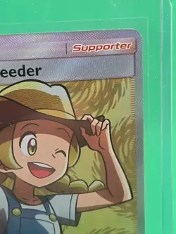 Pokemon Breeder 73/73 Shining Legends Ultra Rare Full Art Holo Trainer Card - Image 3