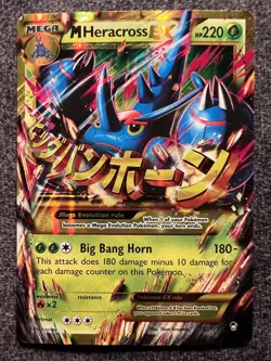 M Heracross EX 112/111 Furious Fists Gold Secret Rare Pokemon Card MP - Image 1