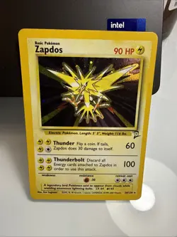 Pokemon Zapdos Base Set 2 Holo Card 020/130 NM-Mint Condition - Image 1