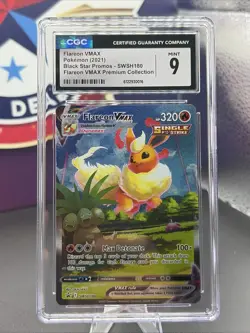 Flareon VMAX SWSH180 SWSH: Sword & Shield Promo Cards Holo CGC 9 - Image 1