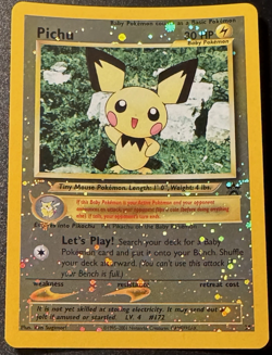 Pichu Promo 35 WoTC Black Star Promo Pokemon Card Holo Foil Rare Near Mint - Image 1