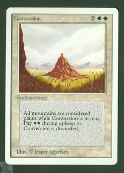 CONVERSION UNLIMITED uncommon Magic the Gathering Signed - Image 1
