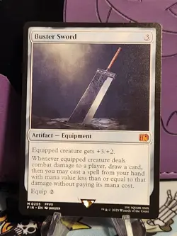 Buster Sword Final M 0255 MTG Fantasy Regular Mythic Rare 🔥🔥🔥 - Image 1